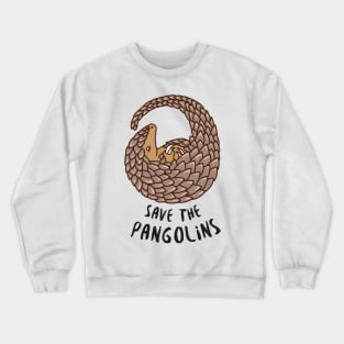 Save the Pangolins - Curled up Pangolin Crewneck Sweatshirt